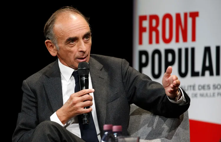 Éric Zemmour: jornalista de extrema-direita tem ganhado espaço com críticas a imigrantes e à União Europeia (Chesnot/Getty Images)