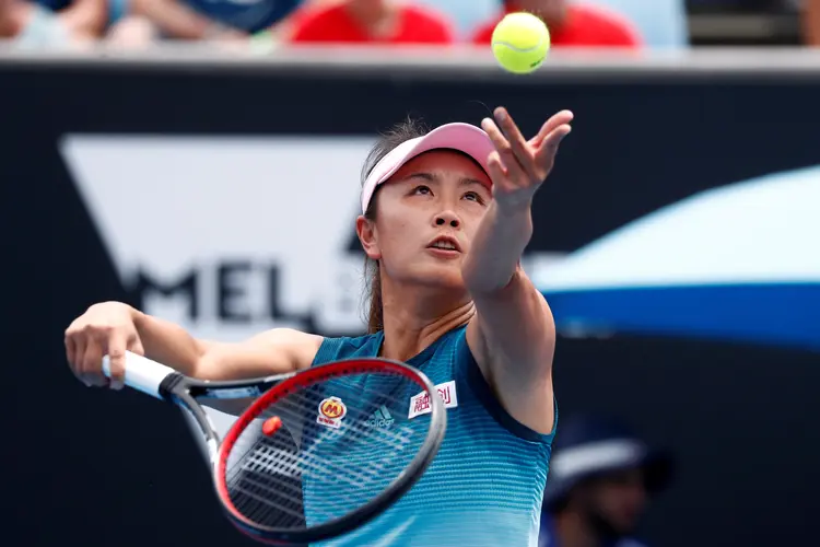 Tenista chinesa Peng Shuai: paradeiro é desconhecido depois de denúncia de assédio.  (Edgar Su/Reuters)