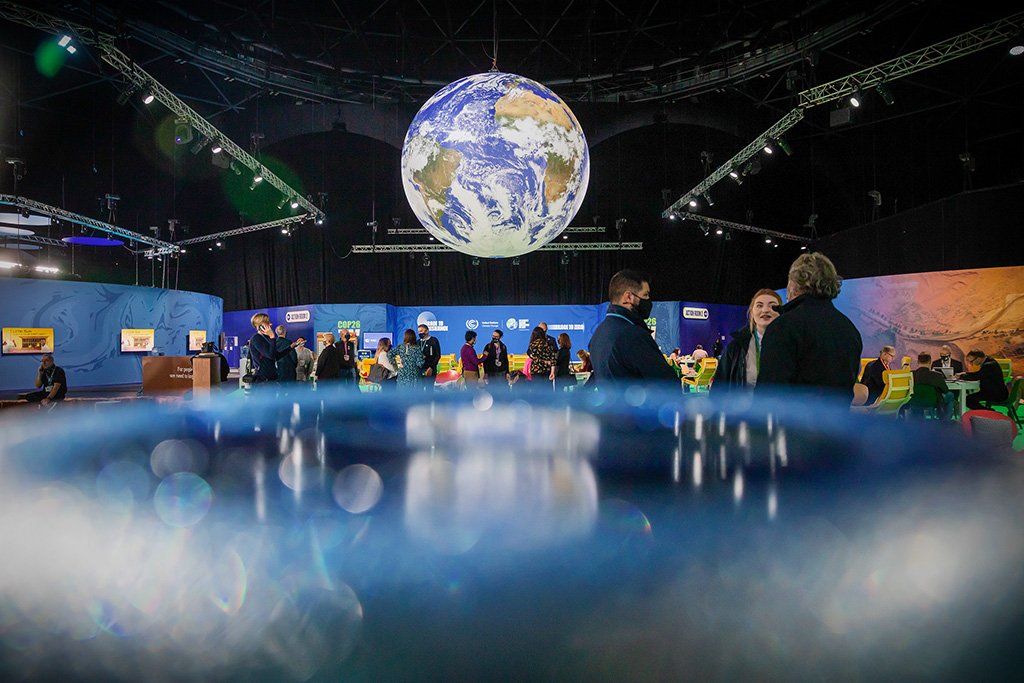COP26, em Glasgow: os desafios globais trazem oportunidades para pequenas e grandes empresas (Christoph Soeder/Getty Images)