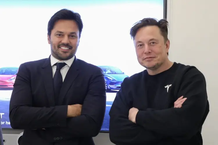 Fábio Faria e Elon Musk: SpaceX deve fornecer conectividade à Amazônia (Twitter/Reprodução)