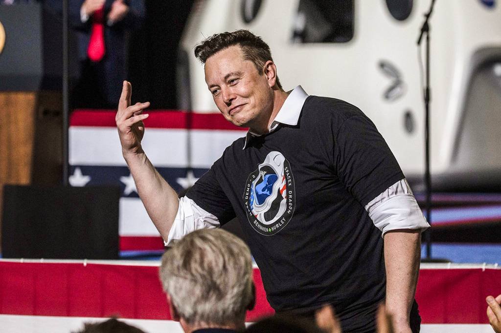 Elon Musk, fundador da SpaceX: primeiro lugar entre bilionários com maiores fortunas do mundo (Saul Martinez/Getty Images)