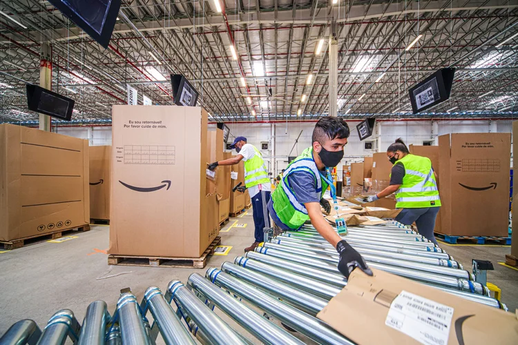 Centro de Distribuição da Amazon no Brasil (Leandro Fonseca/Exame)