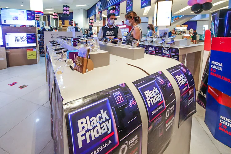 Loja de eletrodomésticos em Teresina, no Piauí: vendas no varejo físico cresceram 4% na Black Friday de 2021 | Foto: Leandro Fonseca/EXAME (Leandro Fonseca/Exame)