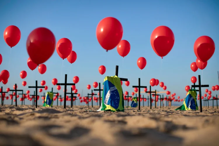 Os óbitos cresceram 14,9% sobre os números de 2019 (Fernando Souza/Getty Images)