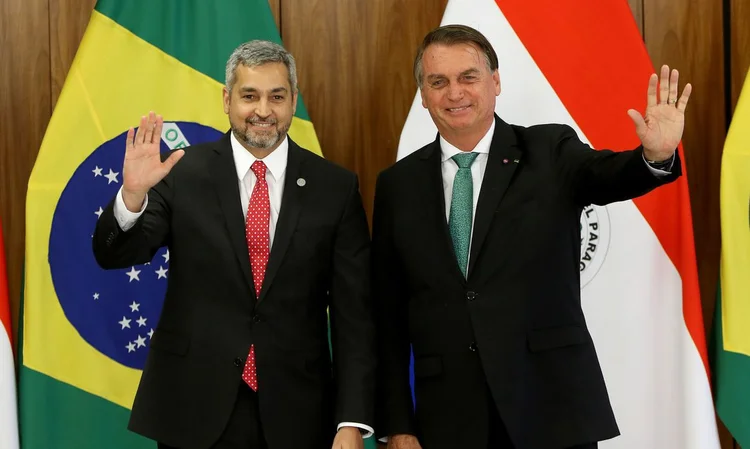 Bolsonaro e Benítez se reuniram no Palácio do Planalto. (Wilson Dias/Agência Brasil)
