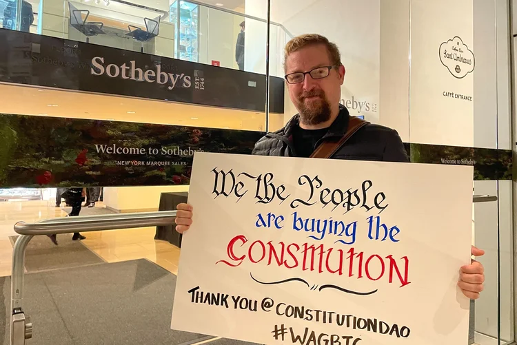 Constitution DAO queria comprar cópia de documento importante dos EUA, mas falhou (Danny Nelson/Coindesk/Reprodução)