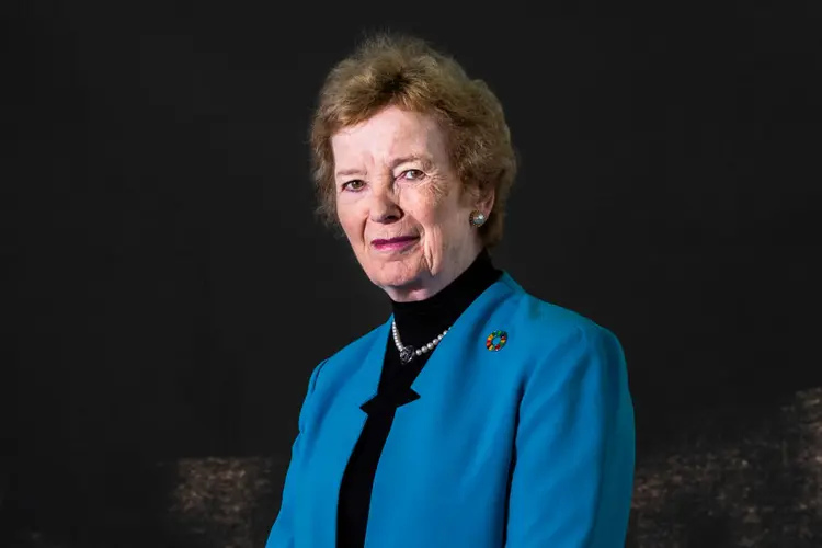 Mary Robinson: “É necessário que tenhamos gênero no centro das mudanças climáticas porque temos injustiças sociais que afetam as mulheres profundamente (Simone Padovani/Awakening/Getty Images)