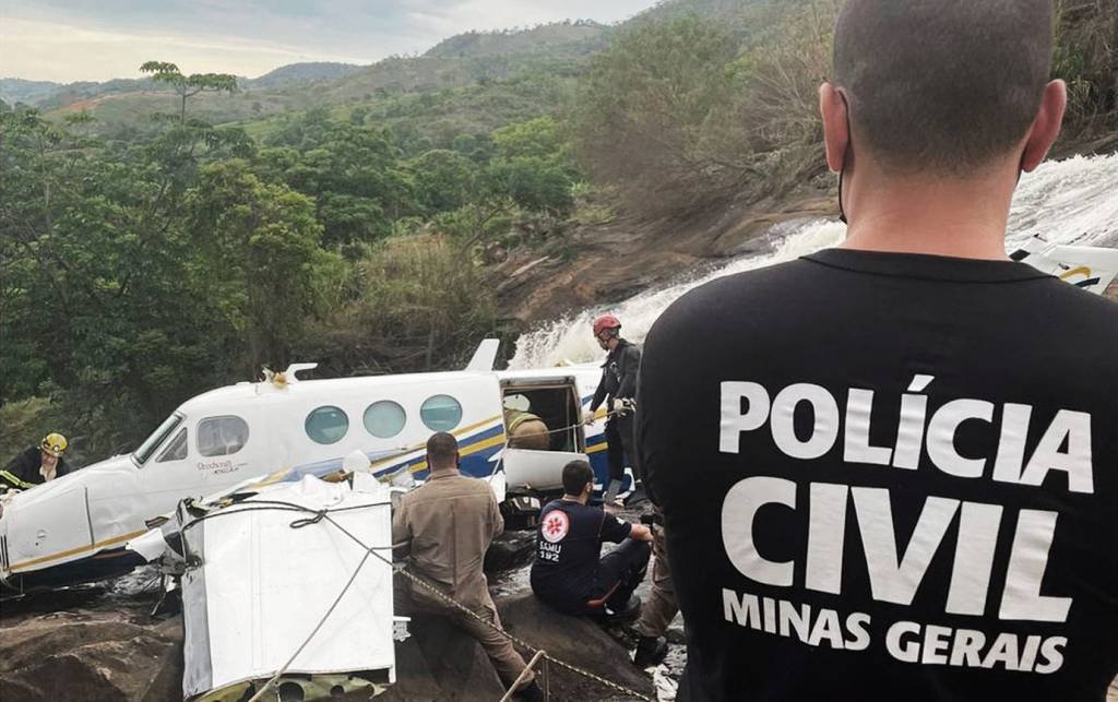 Marília Mendonça: aeronave de pequeno porte caiu no município de Caratinga, em Minas. (Polícia Civil de MG/Agência Brasil)