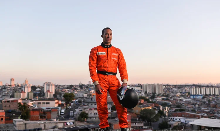 Wallace Martins: apelidado de "Hamilton da Favela", piloto corre na Fórmula Delta (Amanda Perobelli/Agência Brasil)