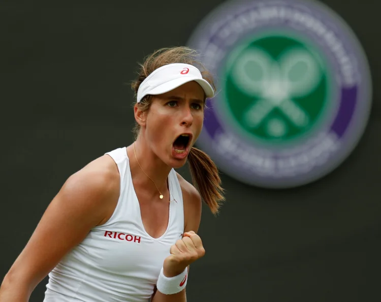 Johanna Konta: tenista não participou da Olimpíada de Tóquio porque contraiu covid na época. 
 (Paul Childs/Reuters)