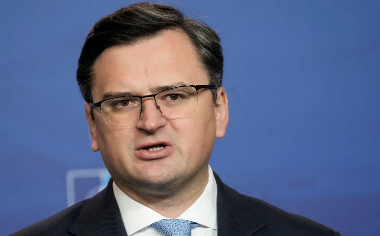 Ministro das Relações Exteriores da Ucrânia, Dmytro Kuleba (Ints Kalnins/Reuters)