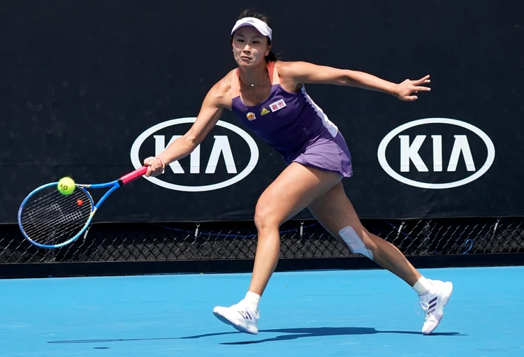 Tenista chinesa Peng Shuai durante Aberto da Austrália de 2020. (Kim Hong-Ji/Reuters)