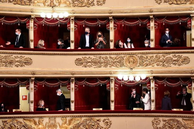 Casa de ópera La Scala de Milão: a plateia e os músicos da orquestra terão que usar máscaras (Flavio Lo Scalzo/Reuters)