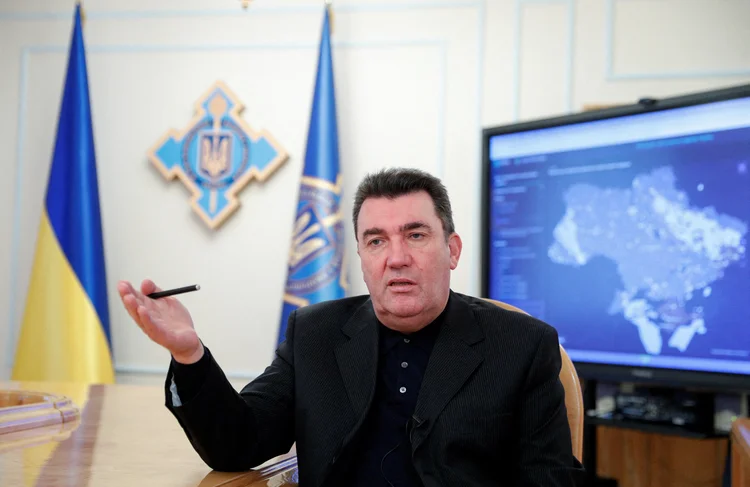 Ucrânia: Oleksiy Danilov, secretário do Conselho de Segurança e Defesa da Ucrânia, em entrevista à Reuters (Valentyn Ogirenko/Reuters)