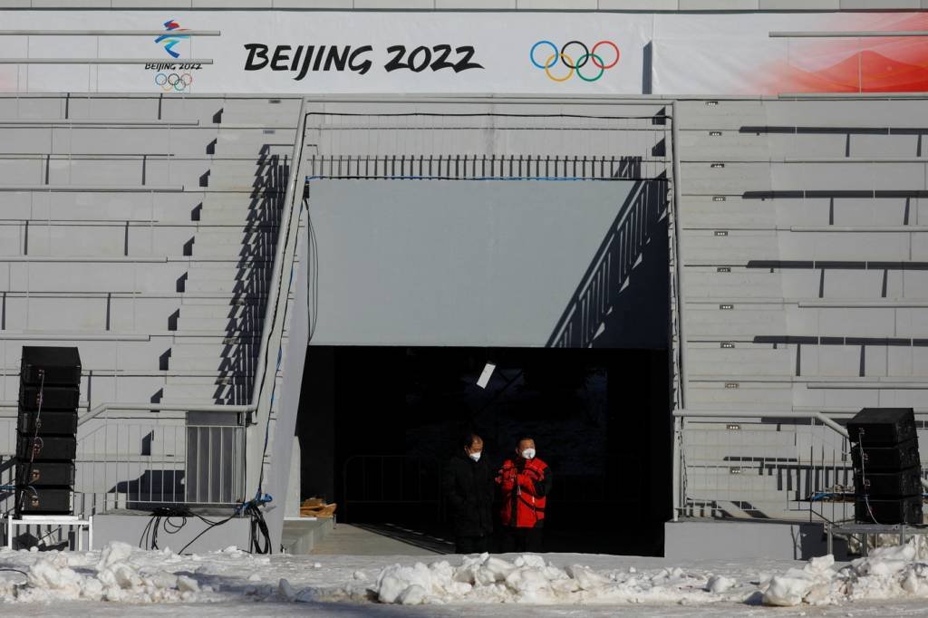 Logo das Olimpíadas de Inverno: jogos serão sediados em Pequim, em 2022 (Carlos Garcia Rawlins/Reuters)