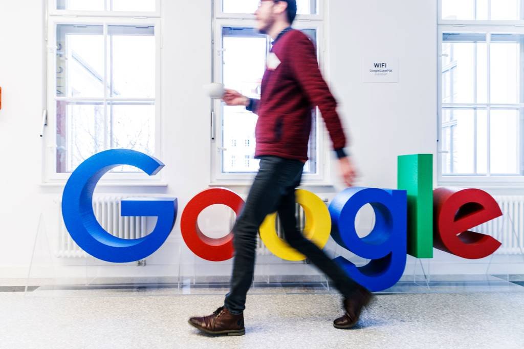 Google: Historicamente, o Google permaneceu relativamente imune às desacelerações econômicas no setor de tecnologia (Carsten Koall/Getty Images)
