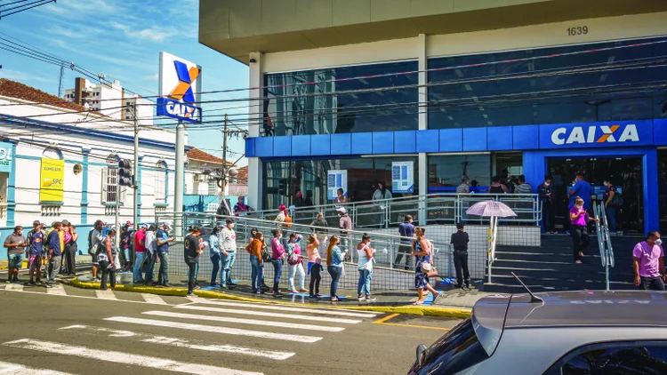 Caixa: banco apresentou dados recordes da carteira de crédito habitacional (NurPhoto/Getty Images)