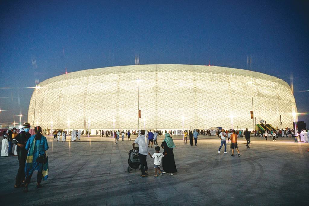 Al Thumama Stadium, no Catar: estádios climatizados e conforto para os torcedores  (Eurasia Sport Images/Getty Images)