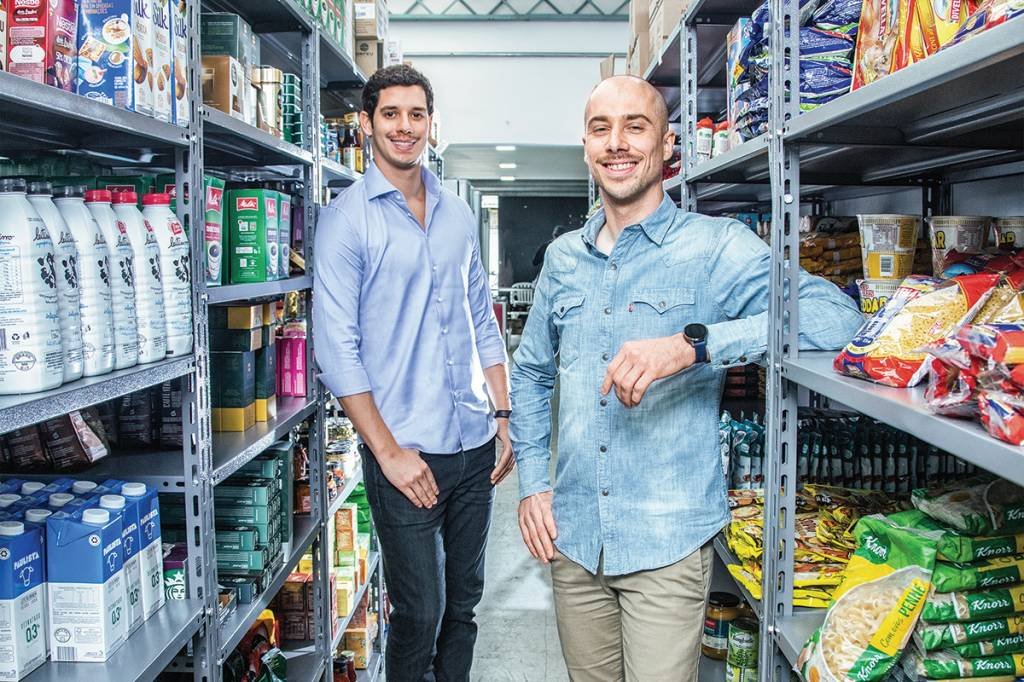 Alex Bretzner e Rafael Vasto, fundadores da Daki: das entregas em 15 minutos para as marcas próprias (Leandro Fonseca/Exame)