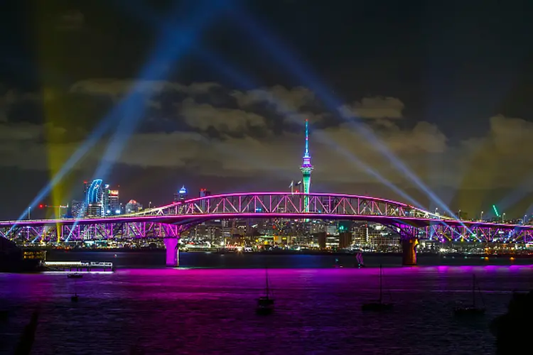 Ano Novo em Auckland, na Nova Zelândia (Dave Rowland/Getty Images)