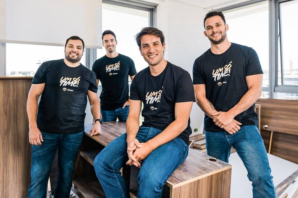 Fundadores da BrBatel: startup é avaliada em R$150 milhões (Divulgação/BrBatel)