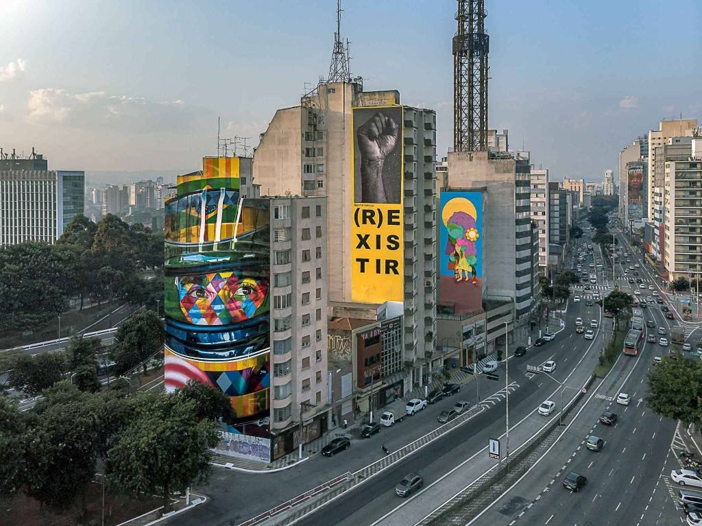 Intervenção urbana com a curadoria da Dionisio.ag na região central de São Paulo: Em 2021, ela apresentou crescimento de aproximadamente de 70%, fechando o exercício com faturamento superior a R$ 2,6 milhões (Divulgação/Divulgação)