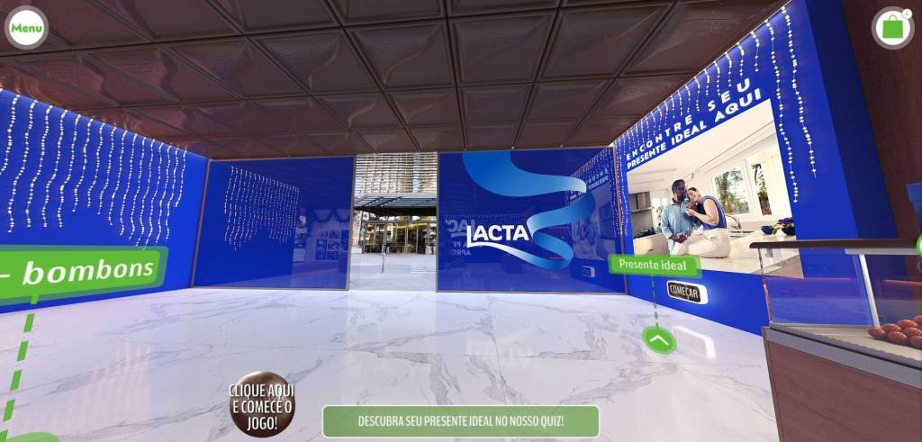 De olho em metaverso, Lacta lança loja virtual 3D