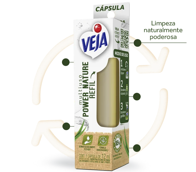 Cápsula refil de Veja Power Nature  (Veja/Divulgação)