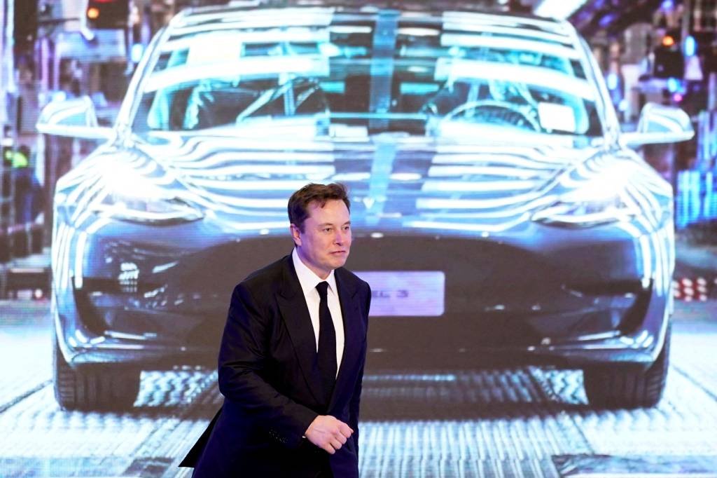 O CEO da Tesla, Elon Musk, está sendo processado pelo Twitter (TWTR34) (Aly Song/Reuters)