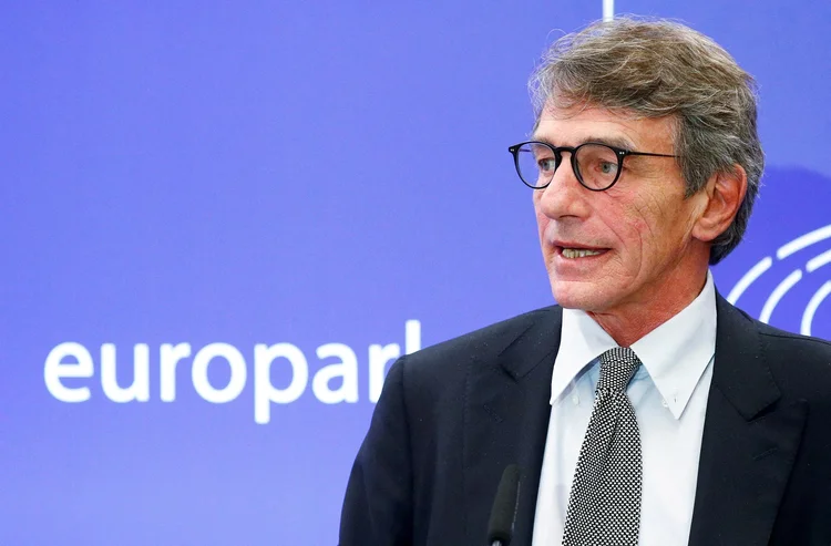 Europa: Sassoli contraiu pneumonia por legionella em setembro e retornou ao hospital em dezembro, após sofrer complicações relacionadas ao seu sistema imunológico (Francois Lenoir/Reuters)