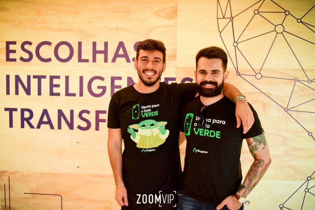 Cadu Guerra e Pedro Santanna, fundadores do Allugator: R$ 42 milhões para a compra de iPhones (Allugator/Divulgação)