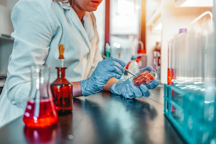 A estimativa é que, em 2040, cerca de um terço da carne consumida no mundo seja produzida do cultivo celular (Ljubaphoto/Getty Images)