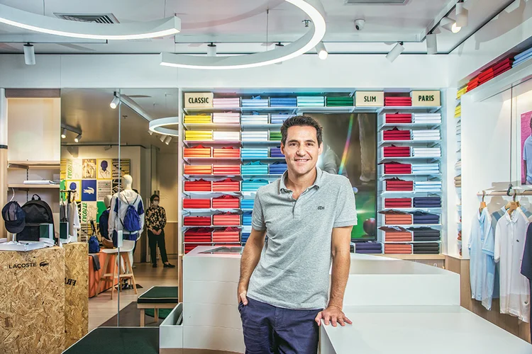 Pedro Zannoni, CEO da Lacoste para a América Latina: o foco é aumentar a produção nacional, unir coleções e atingir novos públicos (Leandro Fonseca/Exame)