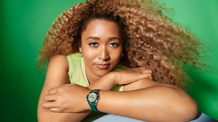 Naomi Osaka: tenista é embaixadora da TAG Heuer há um ano.  (Tag Heuer/Reprodução)