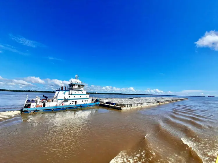 Brasil tem mais de 60 mil quilômetros de rios navegáveis, porém menos de 30% desse potencial é utilizado de forma econômica ou comercial (Linkedin/Reprodução)