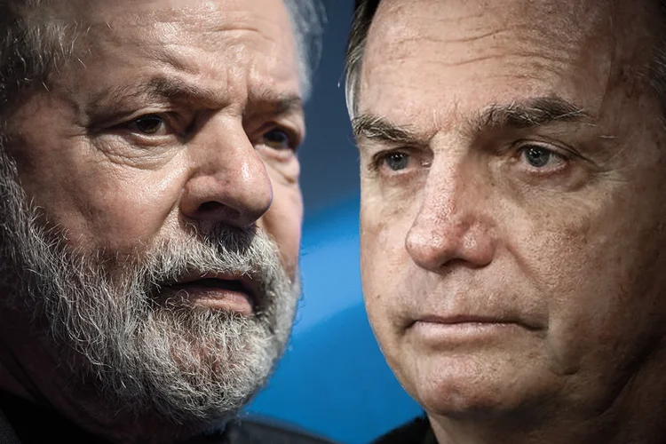 Lula e Bolsonaro: no maior colégio eleitoral do país, a disputa está acirrada. (Manuel Cortina/SOPA Images/Flickr)