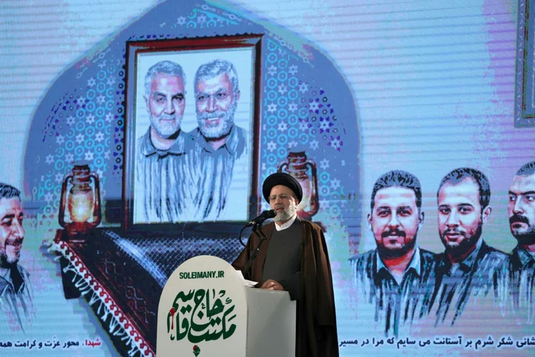 Presidente iraniano Ebrahim Raisi na capital Teerã (AFP/AFP)