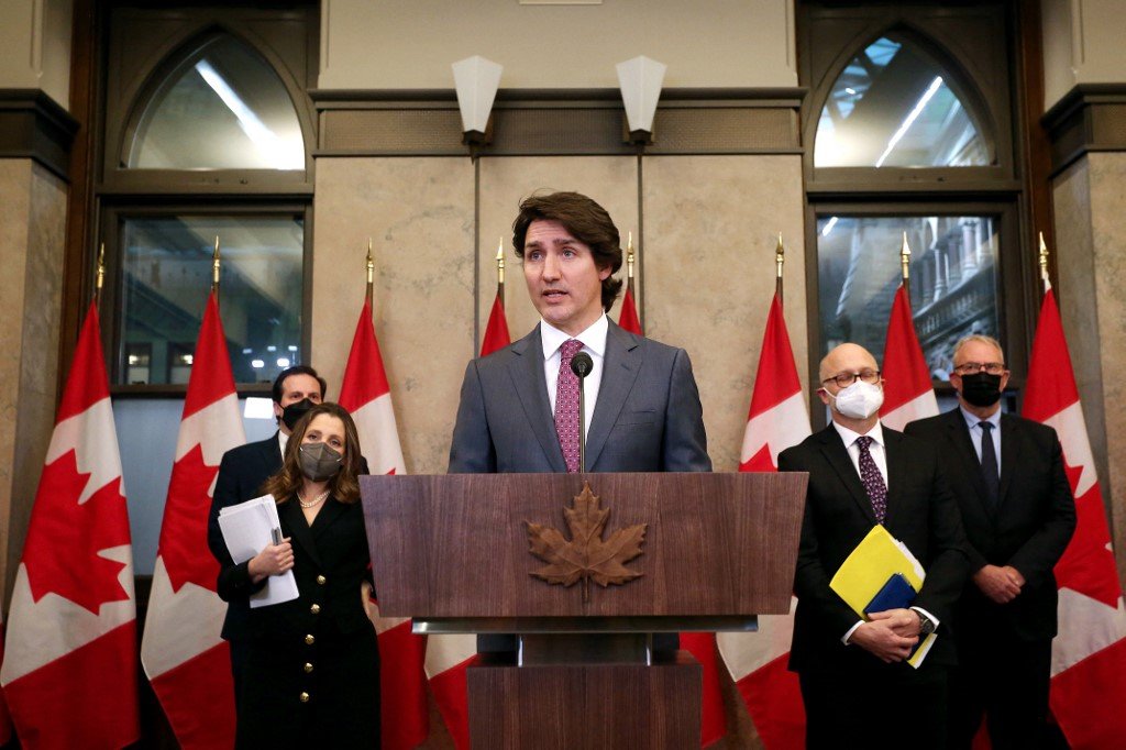 O primeiro-ministro do Canadá, Justin Trudeau, que acusou a Índia publicamente de participação em um assassinato (Dave Chan/AFP)
