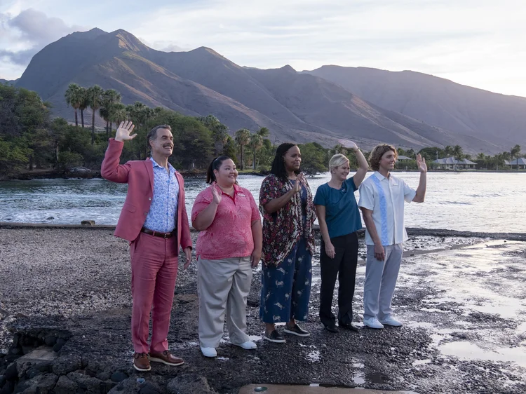 Cena da primeira temporada de "White Lotus", filmada no Havaí. (HBO/Divulgação)