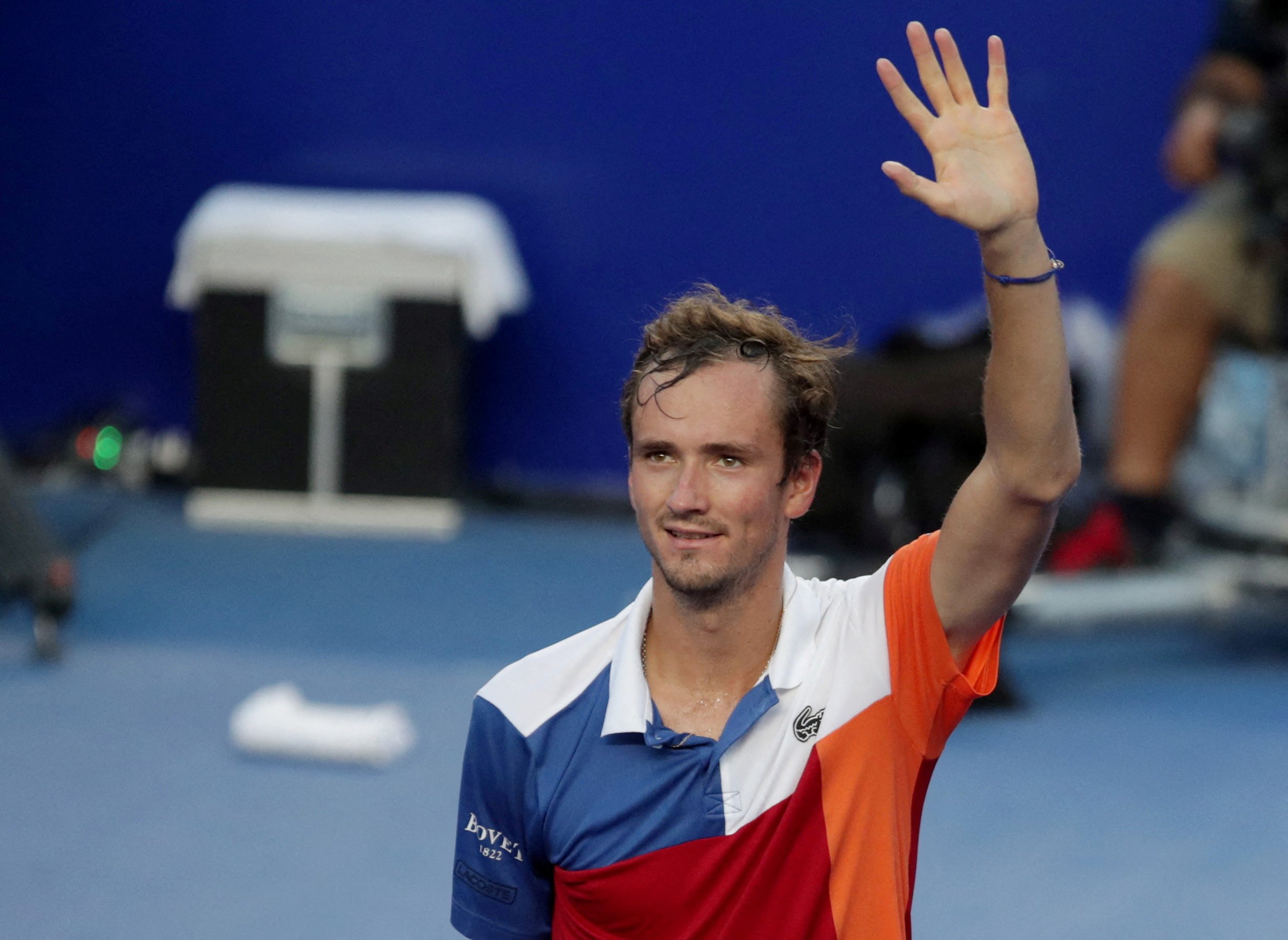 Novo líder do ranking, tenista russo Medvedev pede paz