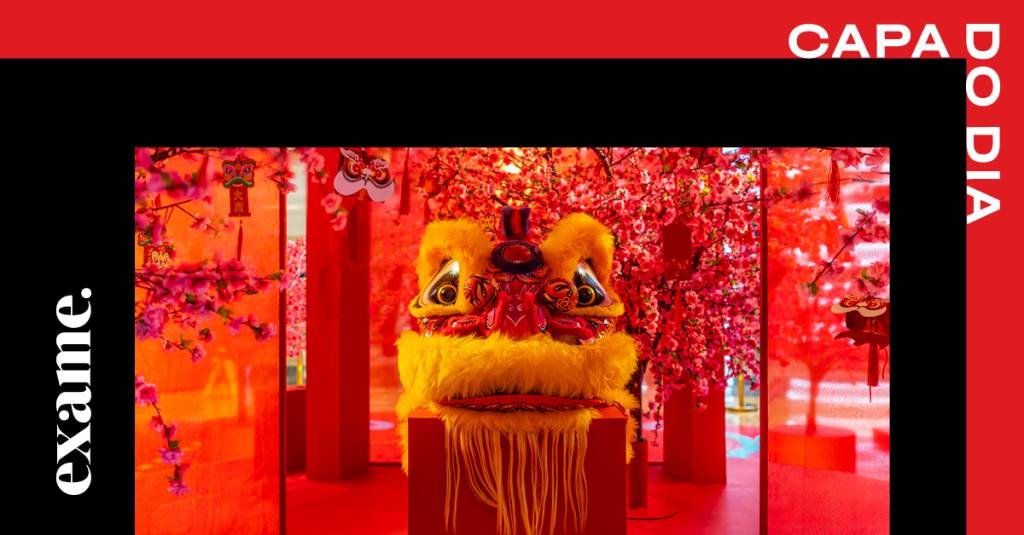 Alegoria usada para simbolizar o animal na celebração do Ano do Tigre na China | Foto: Xinzheng/Getty Images (Xinzheng/Getty Images)