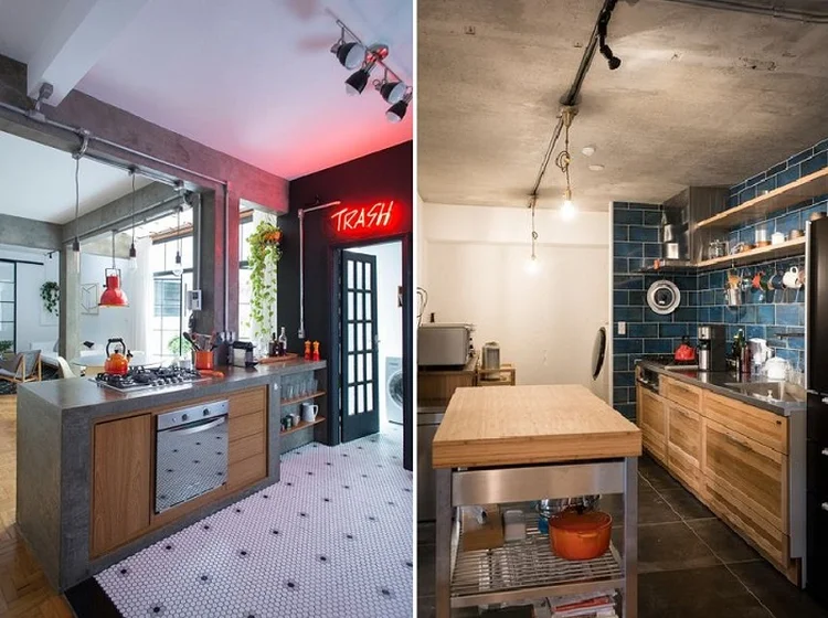 Modelos de decoração no estilo industrial. (Daniel Winter e Viva Decora/Divulgação)
