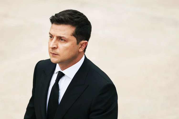 Presidente da Ucrânia, Volodymyr Zelensky. (Anna Moneymaker/Getty Images)