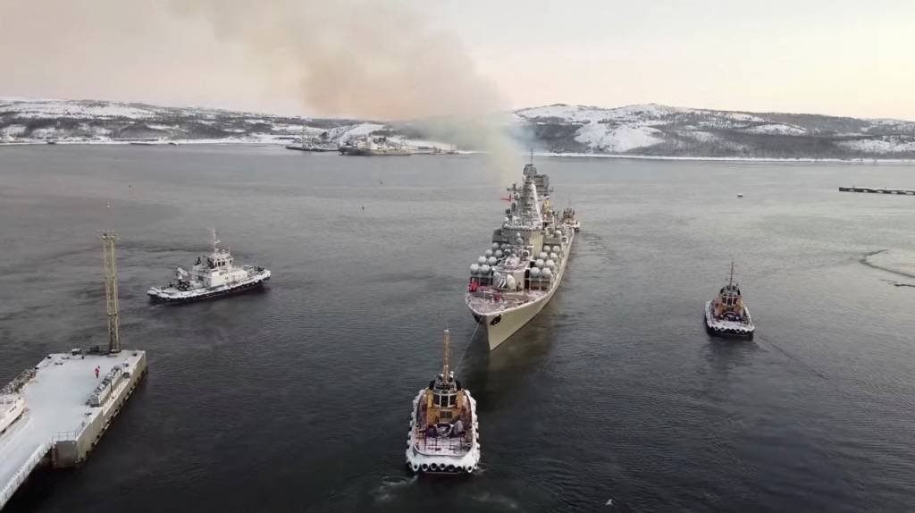 Navio russo: Rússia ameaça barrar navios carregados com grãos da Ucrânia (Ministério da Defesa da Rússia/Reuters)