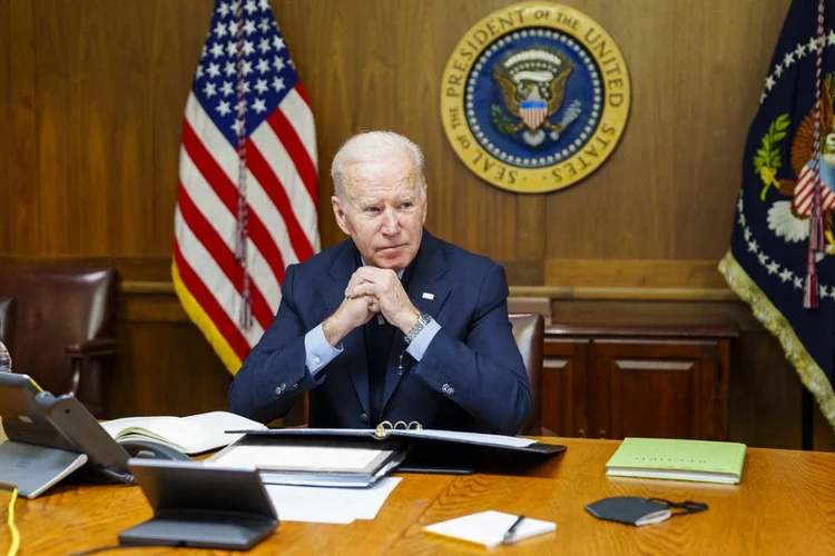 Biden: A Casa Branca tem evitado comentar quais serão os assuntos do encontro entre os dois presidentes (WHITE HOUSE/AFP)