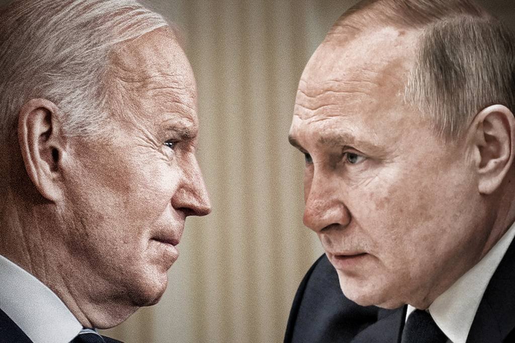 A disputa entre Moscou e Kiev evolui para uma confrontação Rússia e (Otan), liderada pelos Estados Unidos (Brendan Smialowski/Alexei Nikolsky/Getty Images)