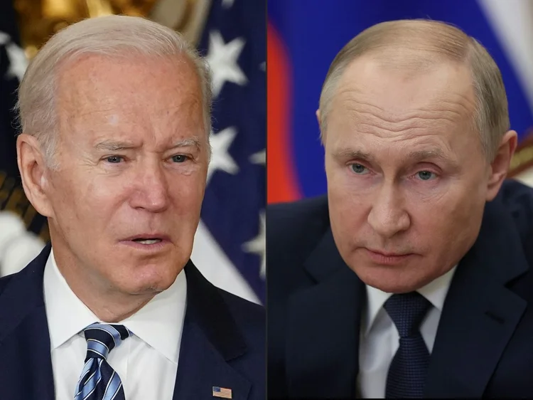 França propõe reunião entre Putin e Biden para conter crise na Ucrânia (MANDEL NGAN, Mikhail Metzel/AFP)