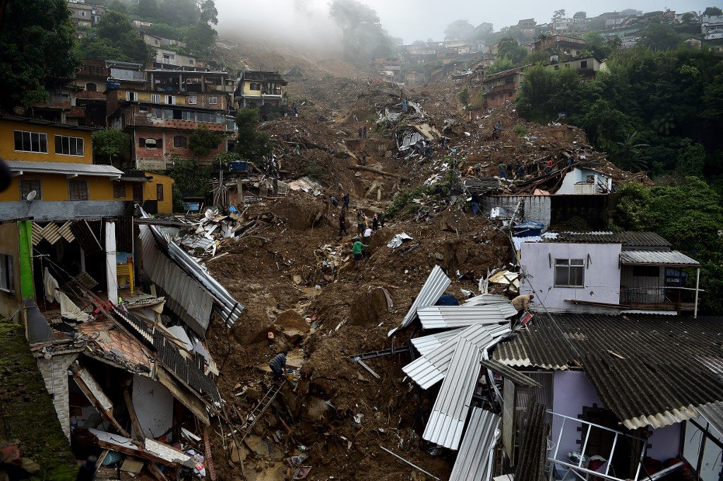 Em março, enchentes causaram tragédia em Petrópolis, no Rio de Janeiro (CARL DE SOUZA/AFP)