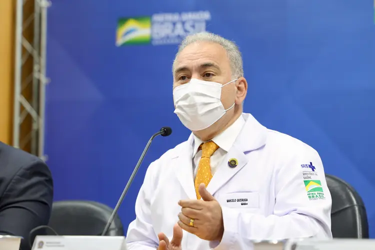 Ministro da Saúde, Marcelo Queiroga, fala sobre pandemia no Brasil (Walterson Rosa/MS/Flickr)