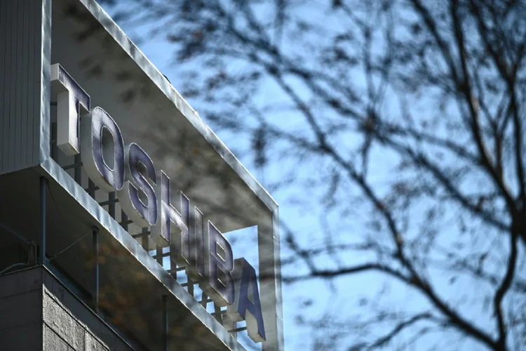 Toshiba: A empresa considerou no ano passado a ideia de divisão em três partes, mas depois optou por duas (AFP/AFP)